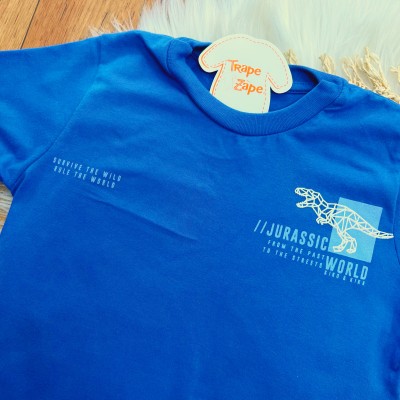 Conj. Camiseta Jurassic e Bermuda - Marinho